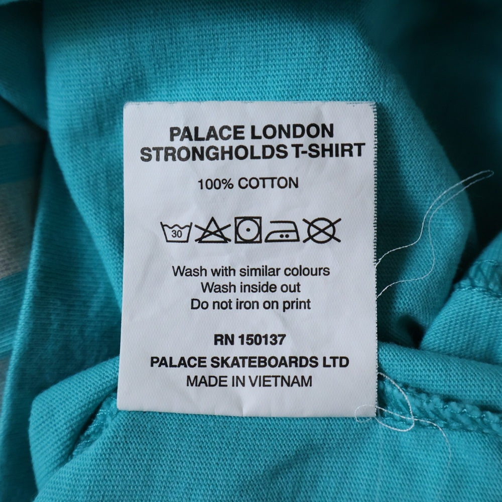 Palace Skateboards(パレススケートボーズ) STRONGHOLDS T-SHIRT プリントデザイン 半袖Tシャツ カットソー グリーン