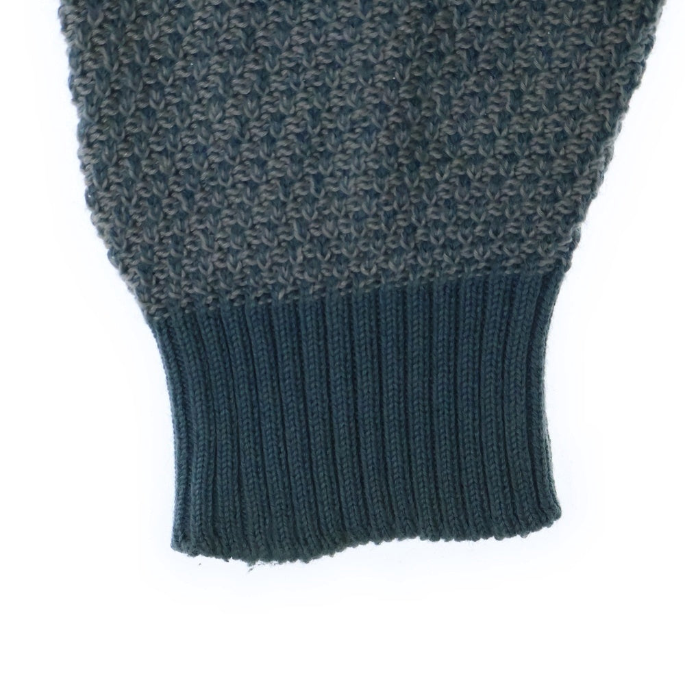 ALAN PAINE(アランペイン) クルーネック サマーセーター ニット ブルー