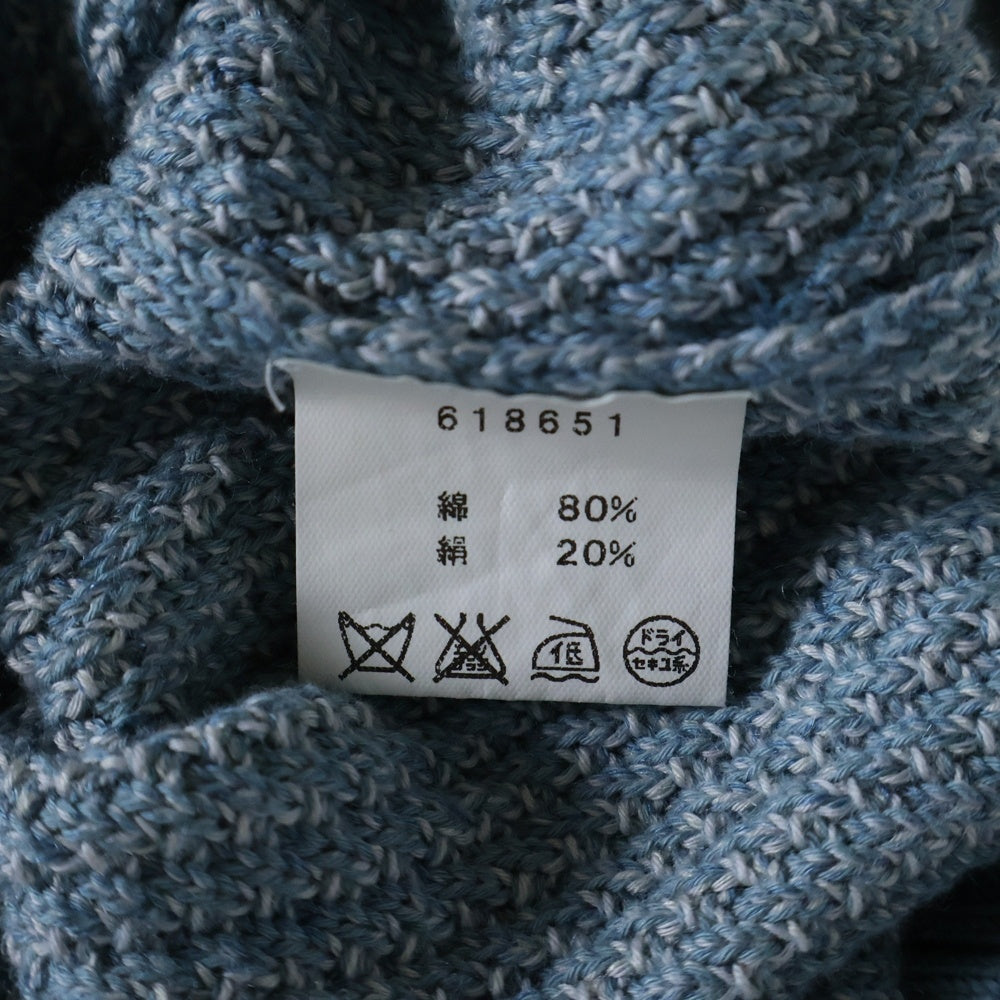 ALAN PAINE(アランペイン) クルーネック サマーセーター ニット ブルー