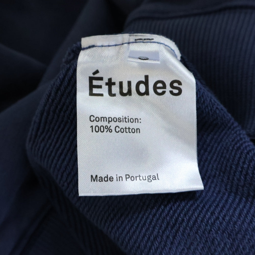 Etudes(エチュード) ワンポイント装飾 プルオーバーパーカー フーディ ブルー