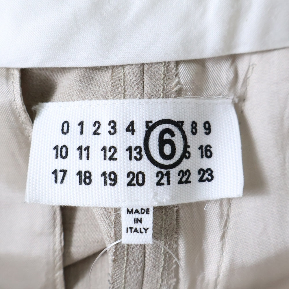 MM6 Maison Margiela(エムエムシックスメゾンマルジェラ) 25SS ツイステッド テイラードショーツ ハーフパンツ ベージュ S52MU0125