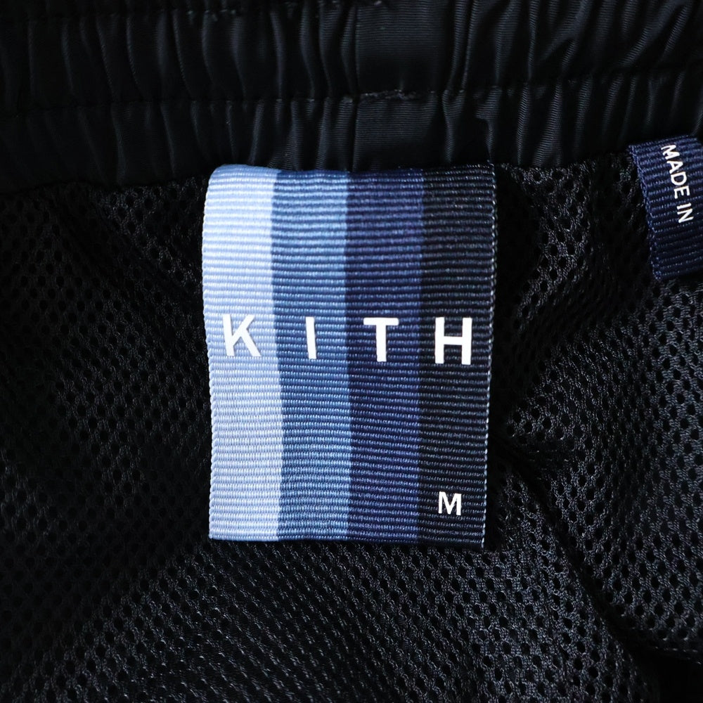 KITH(キス) Turbo Nylon Shorts ロゴプリント ナイロンショーツ ハーフパンツ レッド/ブラック