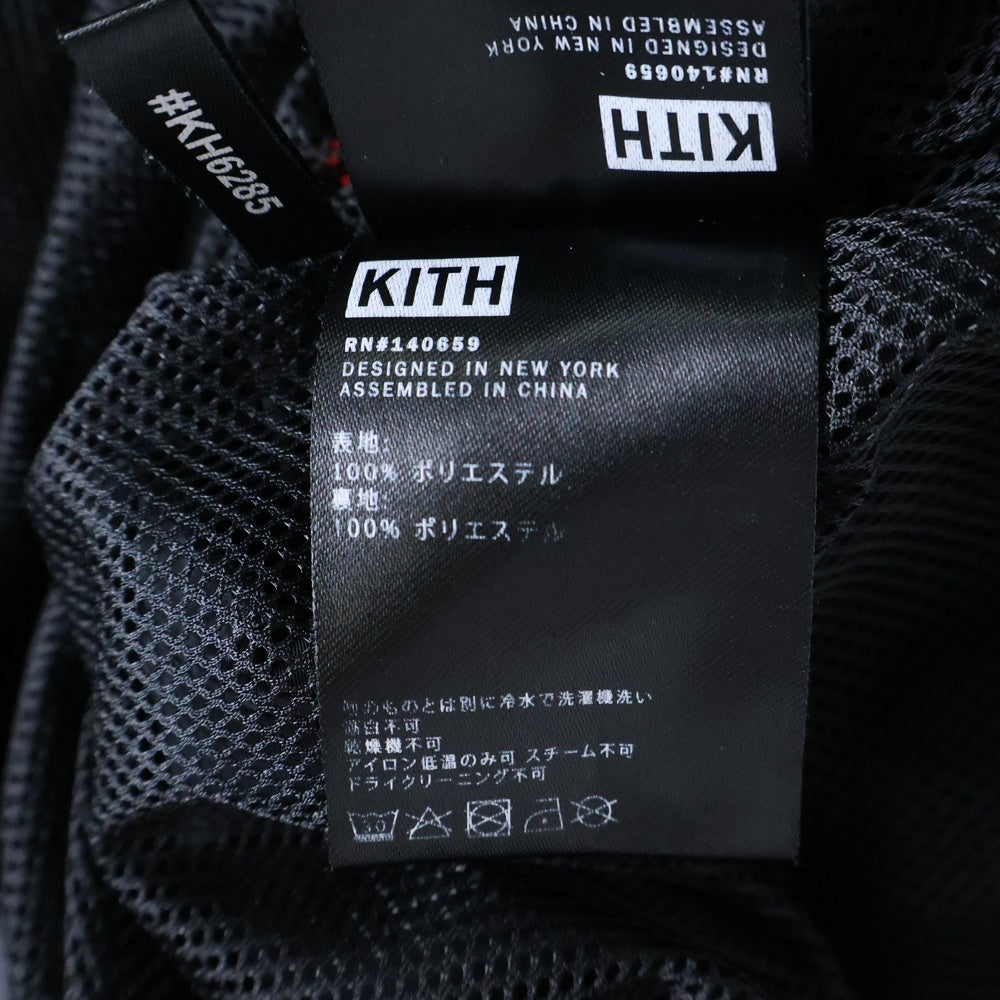 KITH(キス) Turbo Nylon Shorts ロゴプリント ナイロンショーツ ハーフパンツ レッド/ブラック