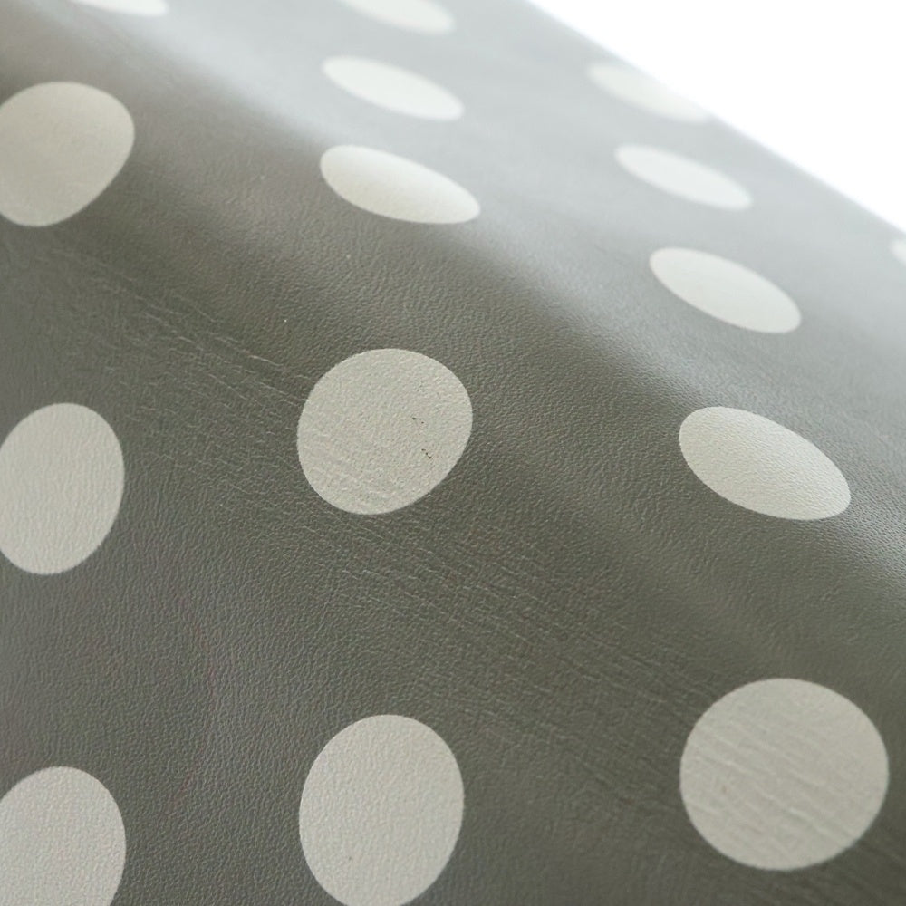 COMME des GARCONS(コムデギャルソン) POLKA DOTS PRINTED WALLET ポルカドットプリントウォレット 長財布 ホワイト/グレー