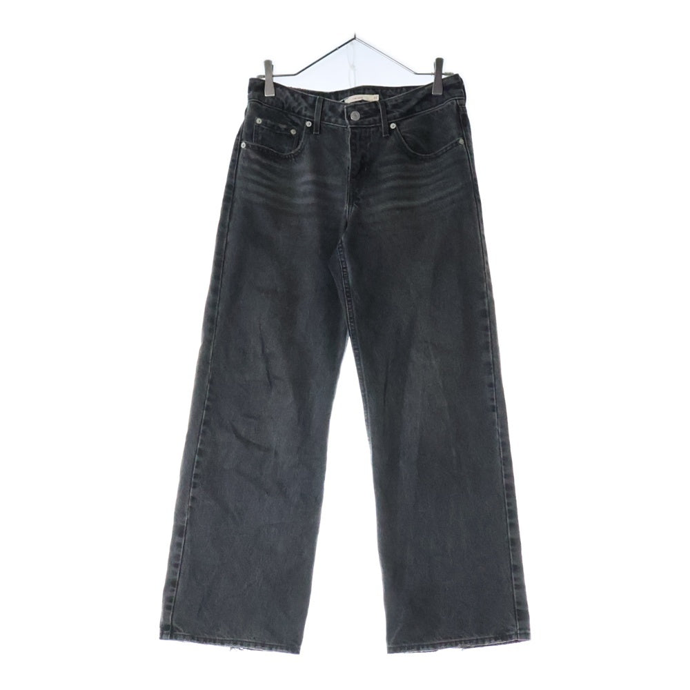 Levi's premium(リーバイスプレミアム) LOW LOOSE JEANS ストレートデニムパンツ ワイドパンツ ブラック PC9-A5566-0000