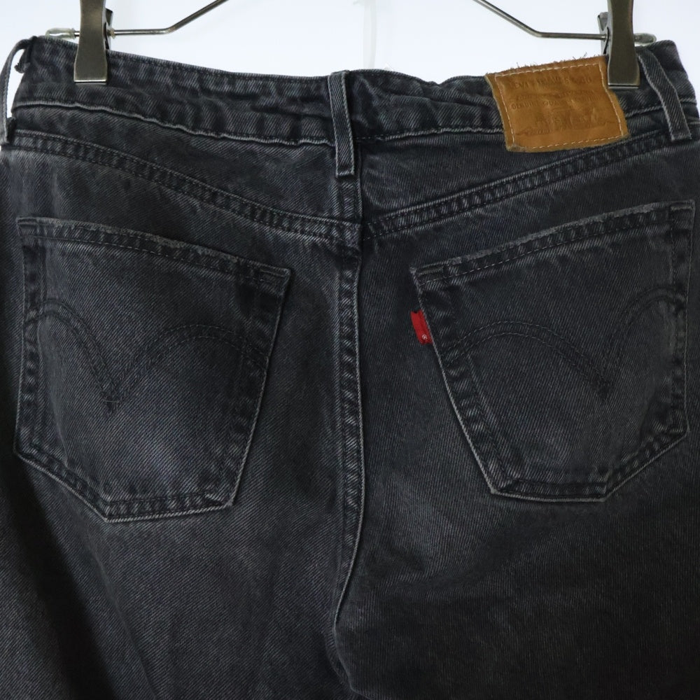 Levi's premium(リーバイスプレミアム) LOW LOOSE JEANS ストレートデニムパンツ ワイドパンツ ブラック PC9-A5566-0000