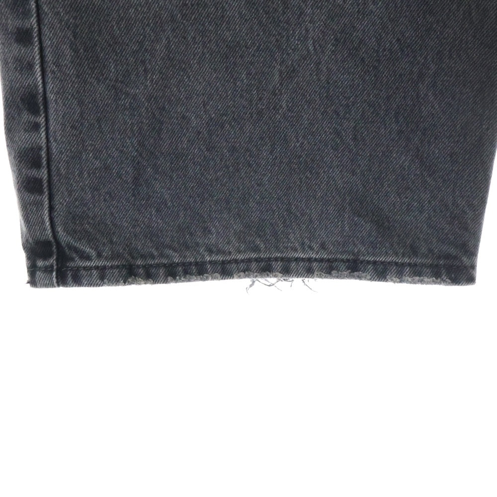 Levi's premium(リーバイスプレミアム) LOW LOOSE JEANS ストレートデニムパンツ ワイドパンツ ブラック PC9-A5566-0000