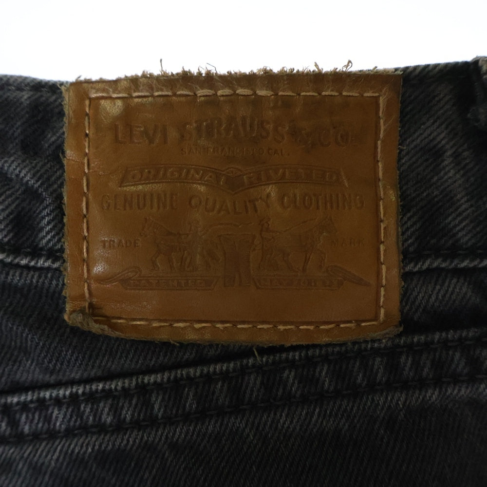 Levi's premium(リーバイスプレミアム) LOW LOOSE JEANS ストレートデニムパンツ ワイドパンツ ブラック PC9-A5566-0000