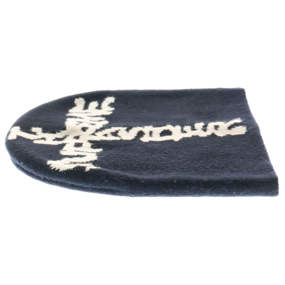 SUPREME(シュプリーム) 24AW ×Thrasher Beanie スラッシャー ロゴジャガード ビーニー ニット帽 ブラック