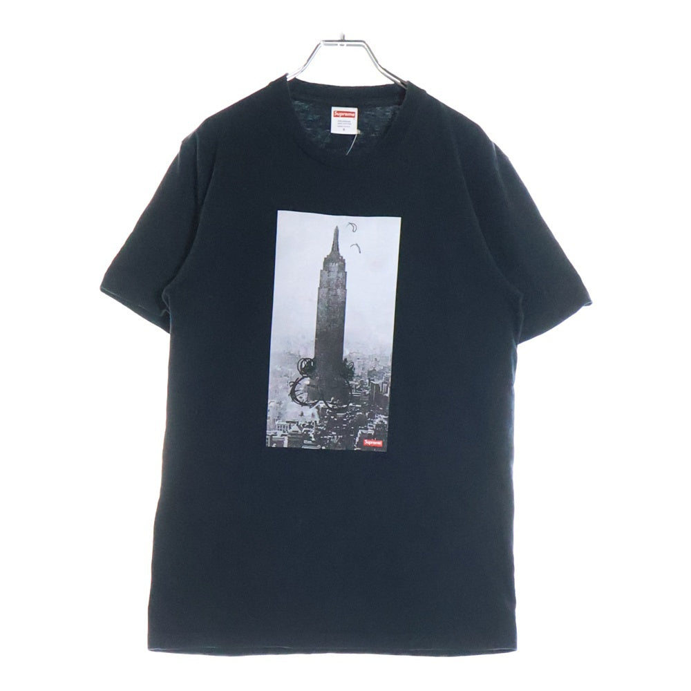 SUPREME(シュプリーム) 18AW Mike Kelley The Empire State Building Tee マイク ケリー フォトプリント 半袖Tシャツ カットソー ブラック