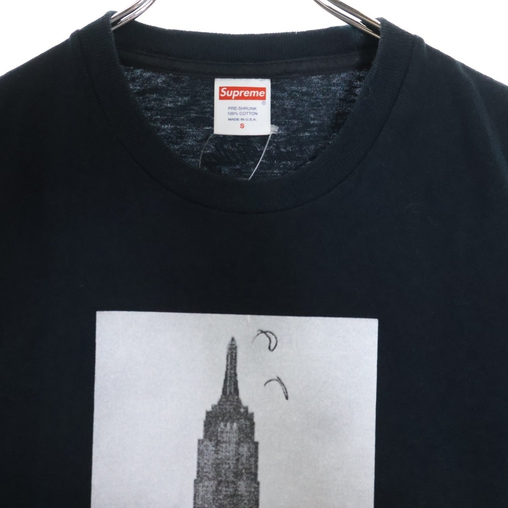 SUPREME(シュプリーム) 18AW Mike Kelley The Empire State Building Tee マイク ケリー フォトプリント 半袖Tシャツ カットソー ブラック