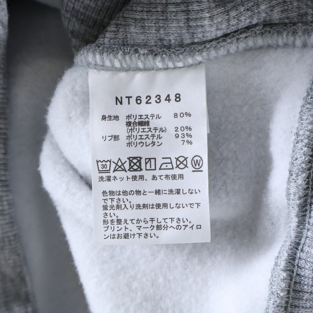 THE NORTH FACE(ザノースフェイス) バックスクエアロゴ プルオーバーパーカー スウェット グレー NT62348