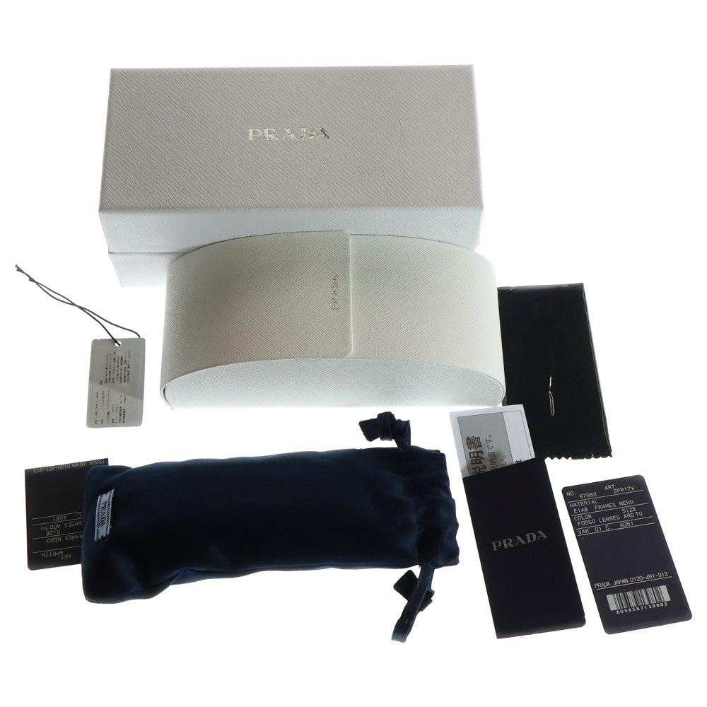 PRADA(プラダ) テンプルロゴ スクエアレンズ サングラス アイウェア ブラック SPR 17W-F