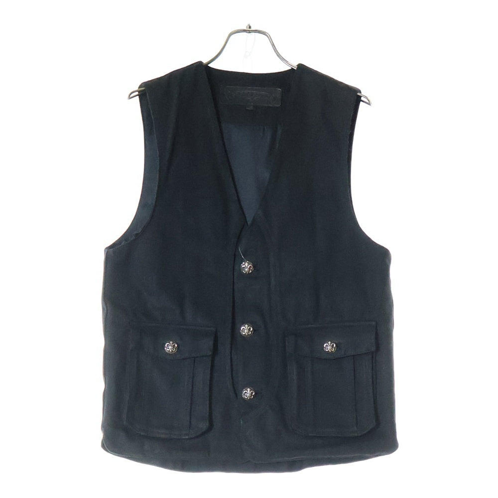 CHROME HEARTS(クロムハーツ) HUNTING DENIM BEST BS ハンティング デニム ベスト BSフレアボタン ブラック