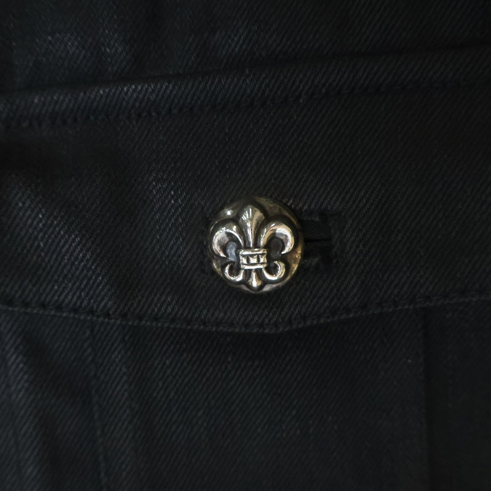 CHROME HEARTS(クロムハーツ) HUNTING DENIM BEST BS ハンティング デニム ベスト BSフレアボタン ブラック