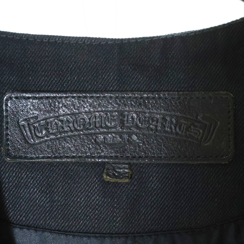 CHROME HEARTS(クロムハーツ) HUNTING DENIM BEST BS ハンティング デニム ベスト BSフレアボタン ブラック