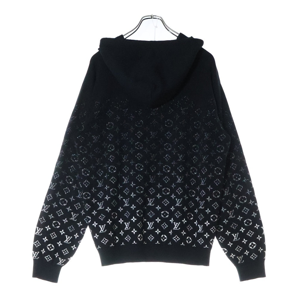 LOUIS VUITTON(ルイヴィトン) 23AW モノグラム グラディエントニットパーカー プルオーバーフーディー ブラック RM232Q USO HNN45W
