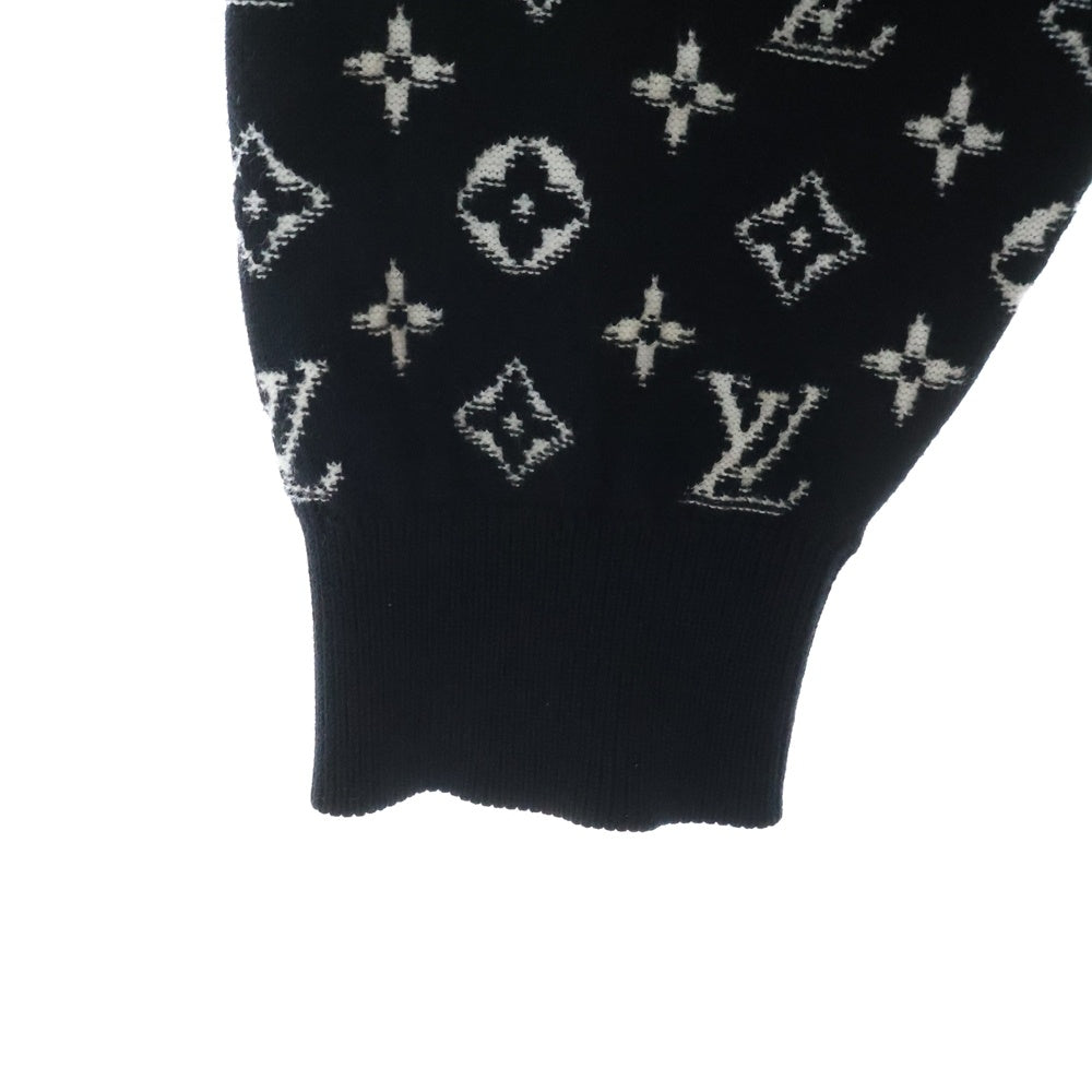 LOUIS VUITTON(ルイヴィトン) 23AW モノグラム グラディエントニットパーカー プルオーバーフーディー ブラック RM232Q USO HNN45W