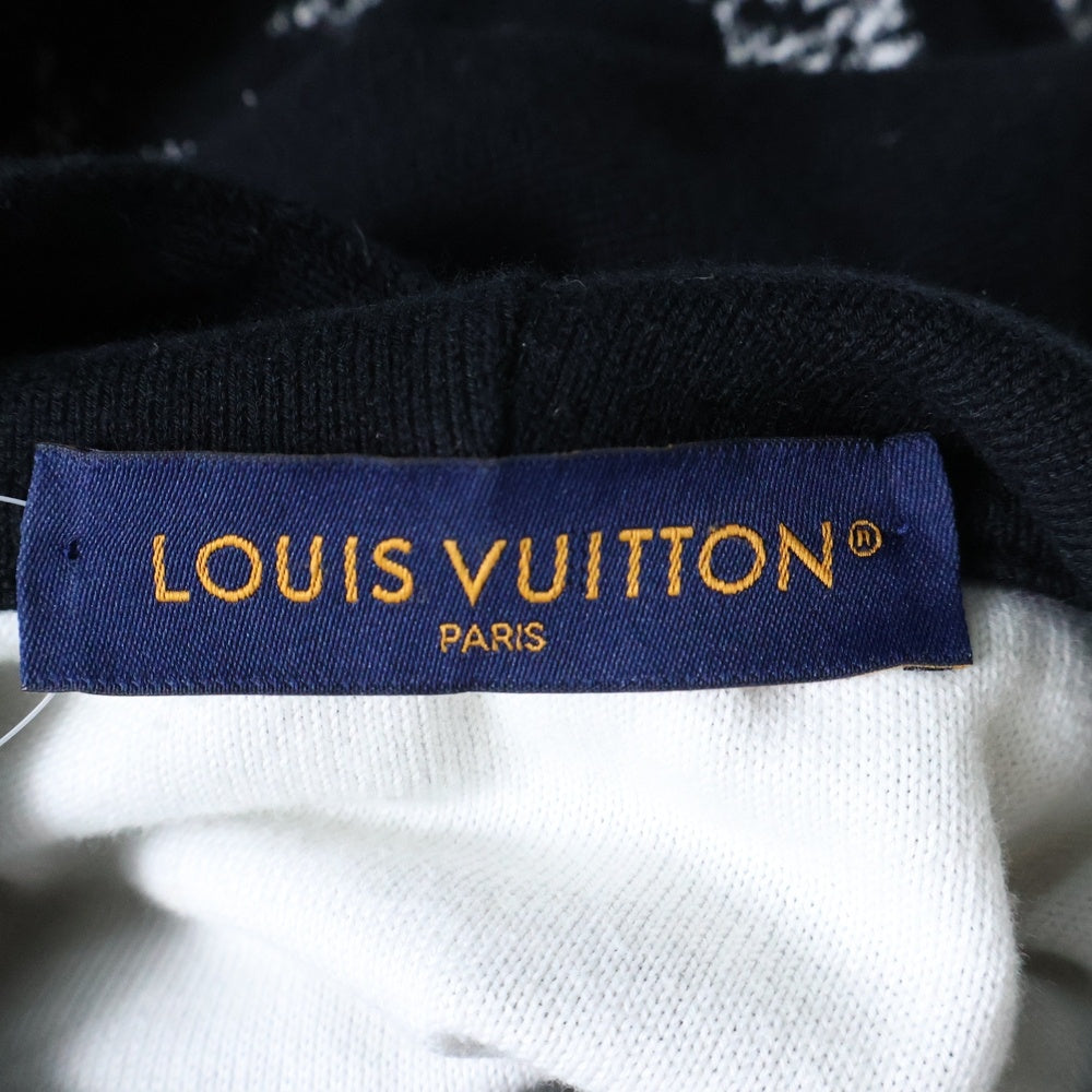LOUIS VUITTON(ルイヴィトン) 23AW モノグラム グラディエントニットパーカー プルオーバーフーディー ブラック RM232Q USO HNN45W