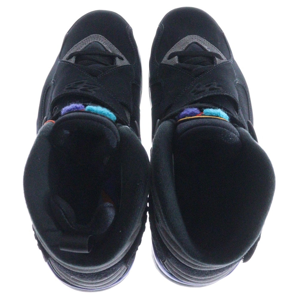 NIKE(ナイキ) AIR JORDAN 8 RETRO AQUA エアジョーダン8 レトロ アクア ハイカットスニーカー US9/27cm ブラック/ブルー 305381-006