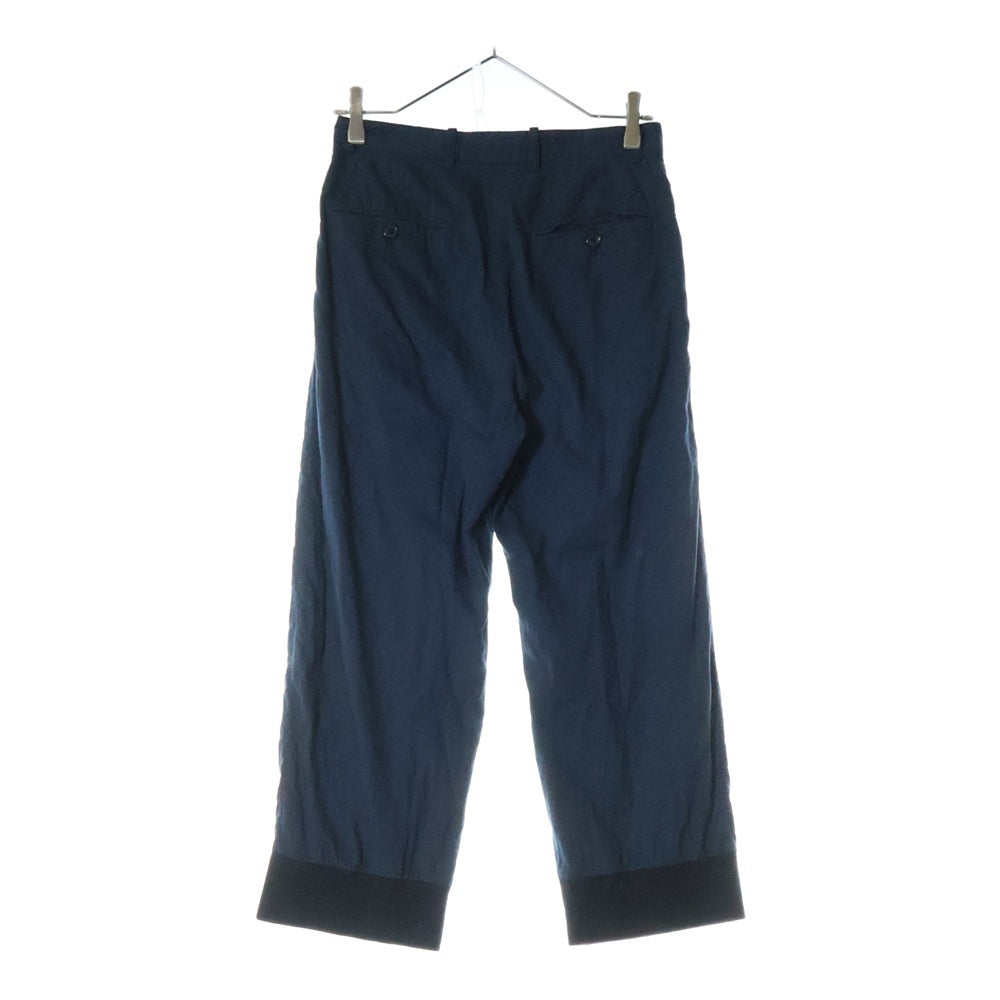 DRIES VAN NOTEN(ドリスヴァンノッテン) Wide Quilting Slacks Pants ワイドキルティングスラックスパンツ ネイビー