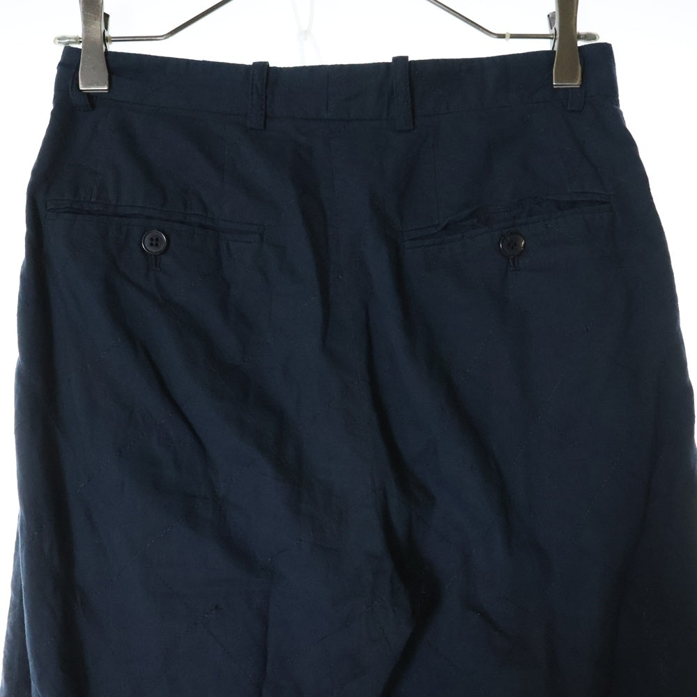 DRIES VAN NOTEN(ドリスヴァンノッテン) Wide Quilting Slacks Pants ワイドキルティングスラックスパンツ ネイビー