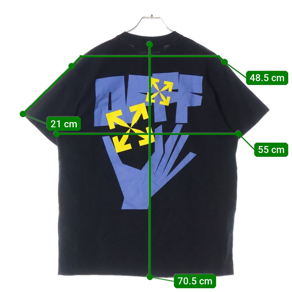 OFF-WHITE(オフホワイト) 21SS Hand T-Shirt 半袖Tシャツ ブラック OMAA038R21JER004