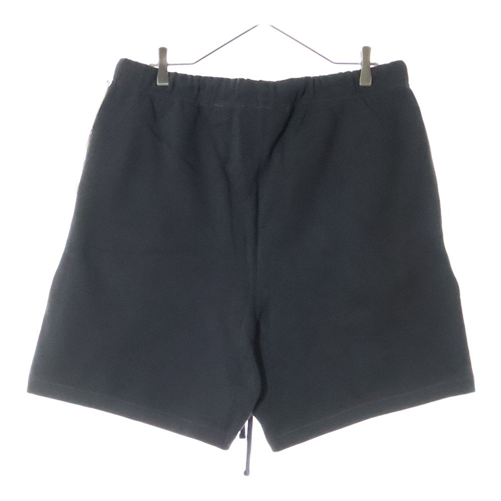 FEAR OF GOD ESSENTIALS(フィアオブゴッド エッセンシャルズ) SHORT PANTS 1977 フェルトロゴ スウェットハーフパンツ ショーツ ブラック