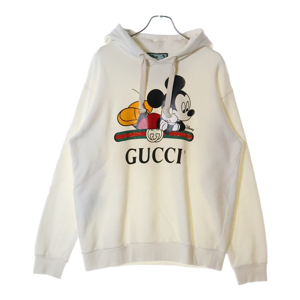 GUCCI(グッチ) ×Disney Hoodie ディズニー プルオーバースウェットパーカー フーディー ホワイト 469251 XJB8C