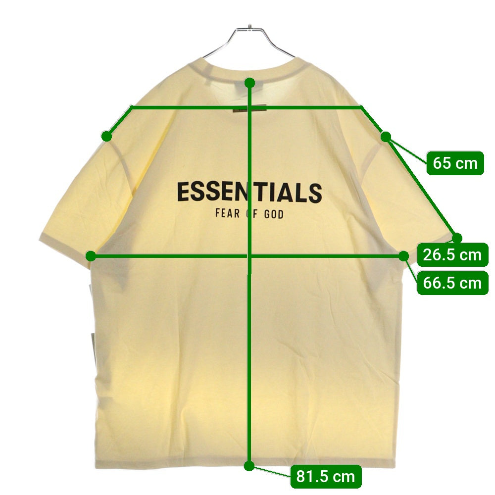 FEAR OF GOD ESSENTIALS(フィアオブゴッド エッセンシャルズ) S/S T-SHIRT バックラバーロゴ 半袖Tシャツ アイボリー