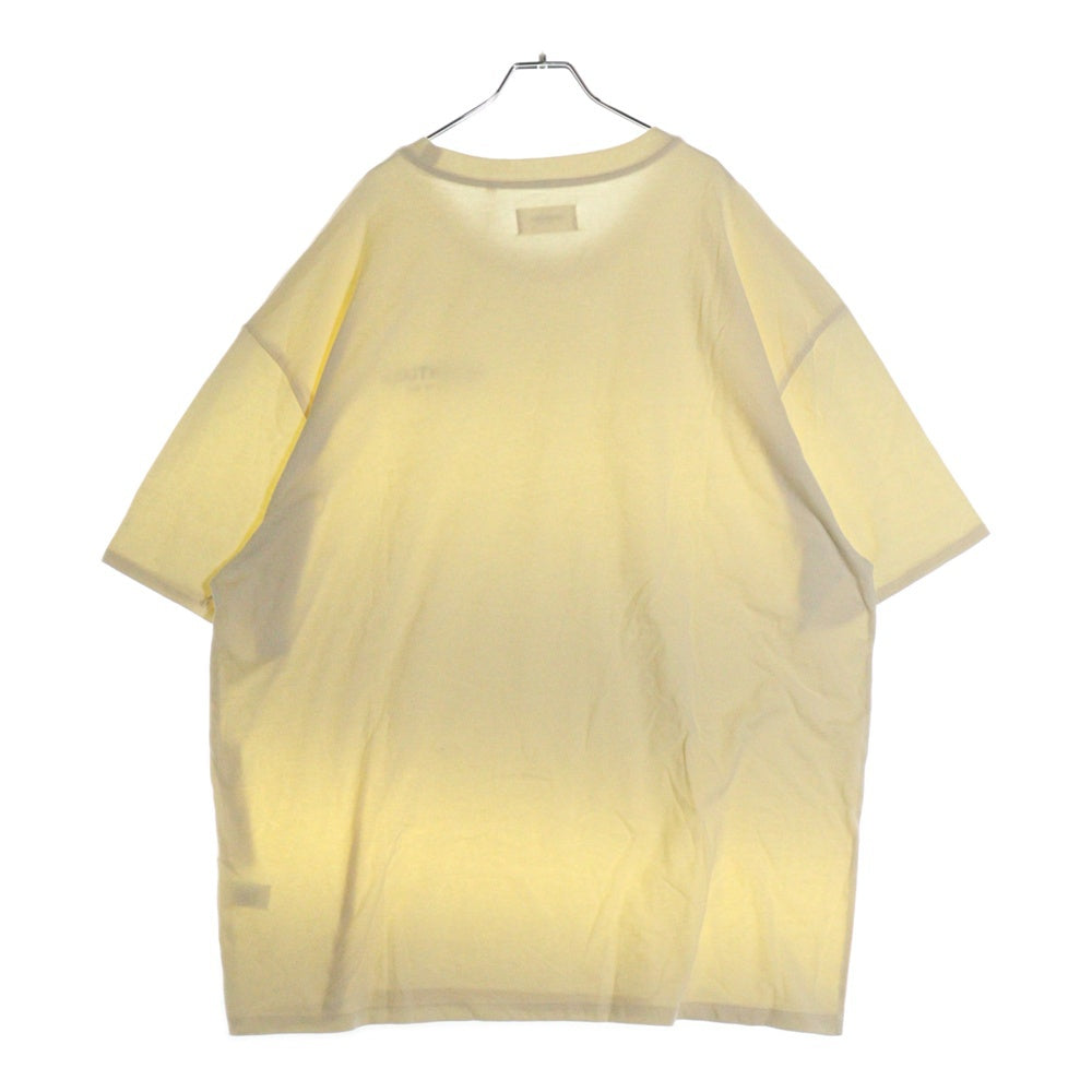 FEAR OF GOD ESSENTIALS(フィアオブゴッド エッセンシャルズ) S/S T-SHIRT ロゴプリント 半袖Tシャツ クリーム