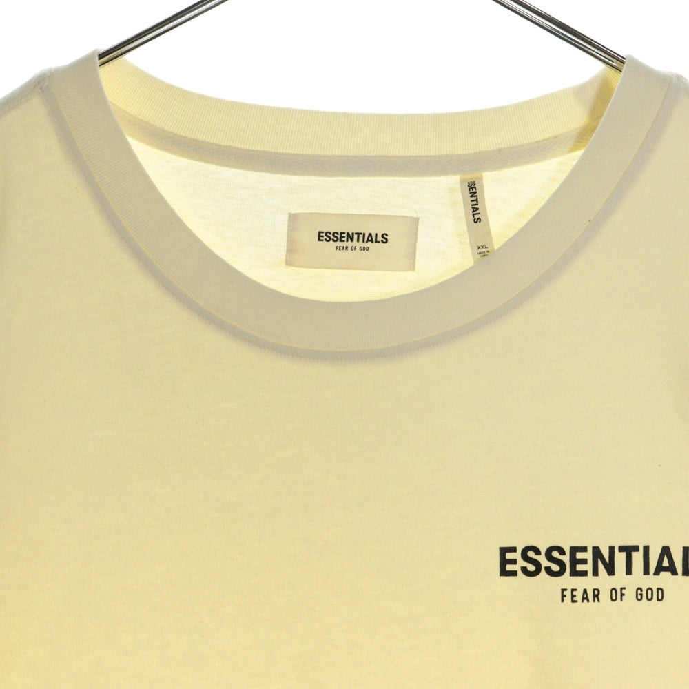 FEAR OF GOD ESSENTIALS(フィアオブゴッド エッセンシャルズ) S/S T-SHIRT ロゴプリント 半袖Tシャツ クリーム