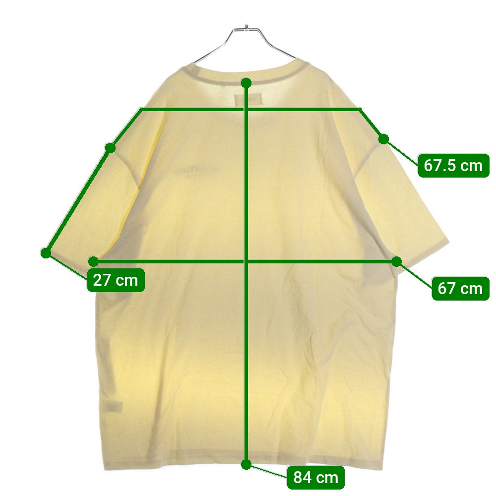 FEAR OF GOD ESSENTIALS(フィアオブゴッド エッセンシャルズ) S/S T-SHIRT ロゴプリント 半袖Tシャツ クリーム