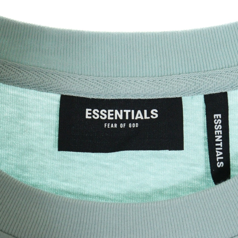 FEAR OF GOD ESSENTIALS(フィアオブゴッド エッセンシャルズ) S/S T-SHIRT バックロゴプリント 半袖Tシャツ ブルー