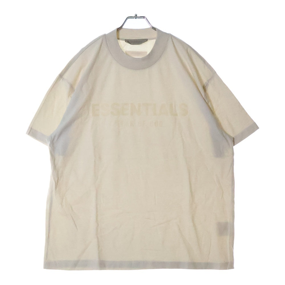 FEAR OF GOD ESSENTIALS(フィアオブゴッド エッセンシャルズ) S/S T-SHIRT ラバーロゴ 半袖Tシャツ ベージュ