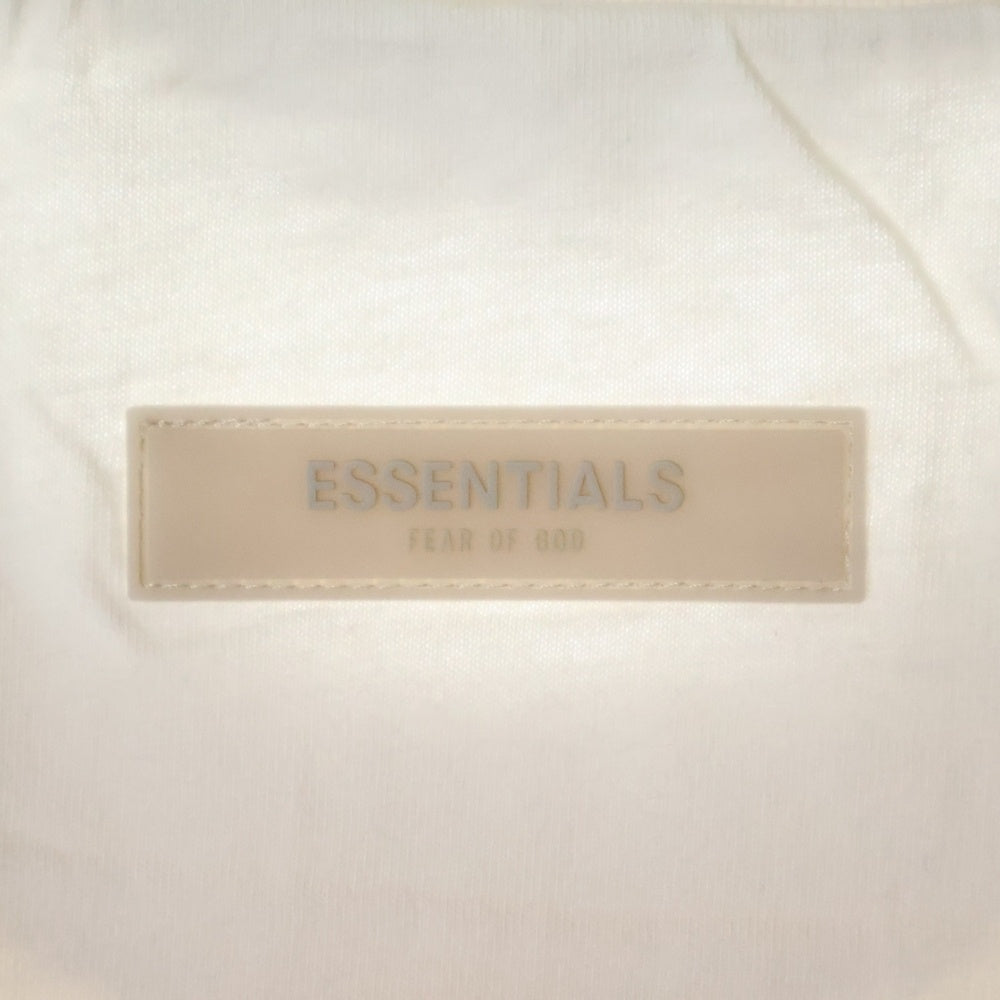 FEAR OF GOD ESSENTIALS(フィアオブゴッド エッセンシャルズ) S/S T-SHIRT ラバーロゴ 半袖Tシャツ ベージュ