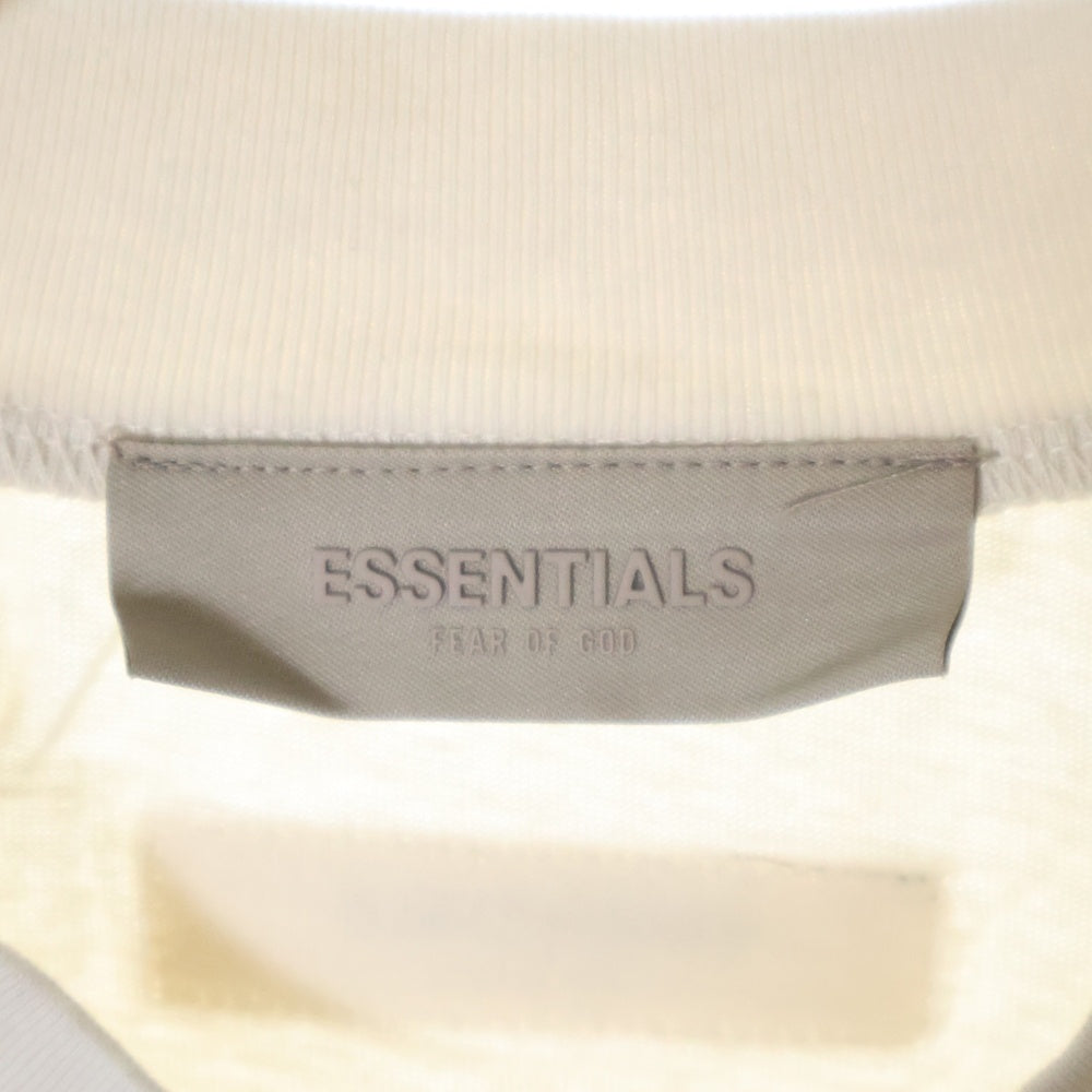 FEAR OF GOD ESSENTIALS(フィアオブゴッド エッセンシャルズ) S/S T-SHIRT ラバーロゴ 半袖Tシャツ ベージュ