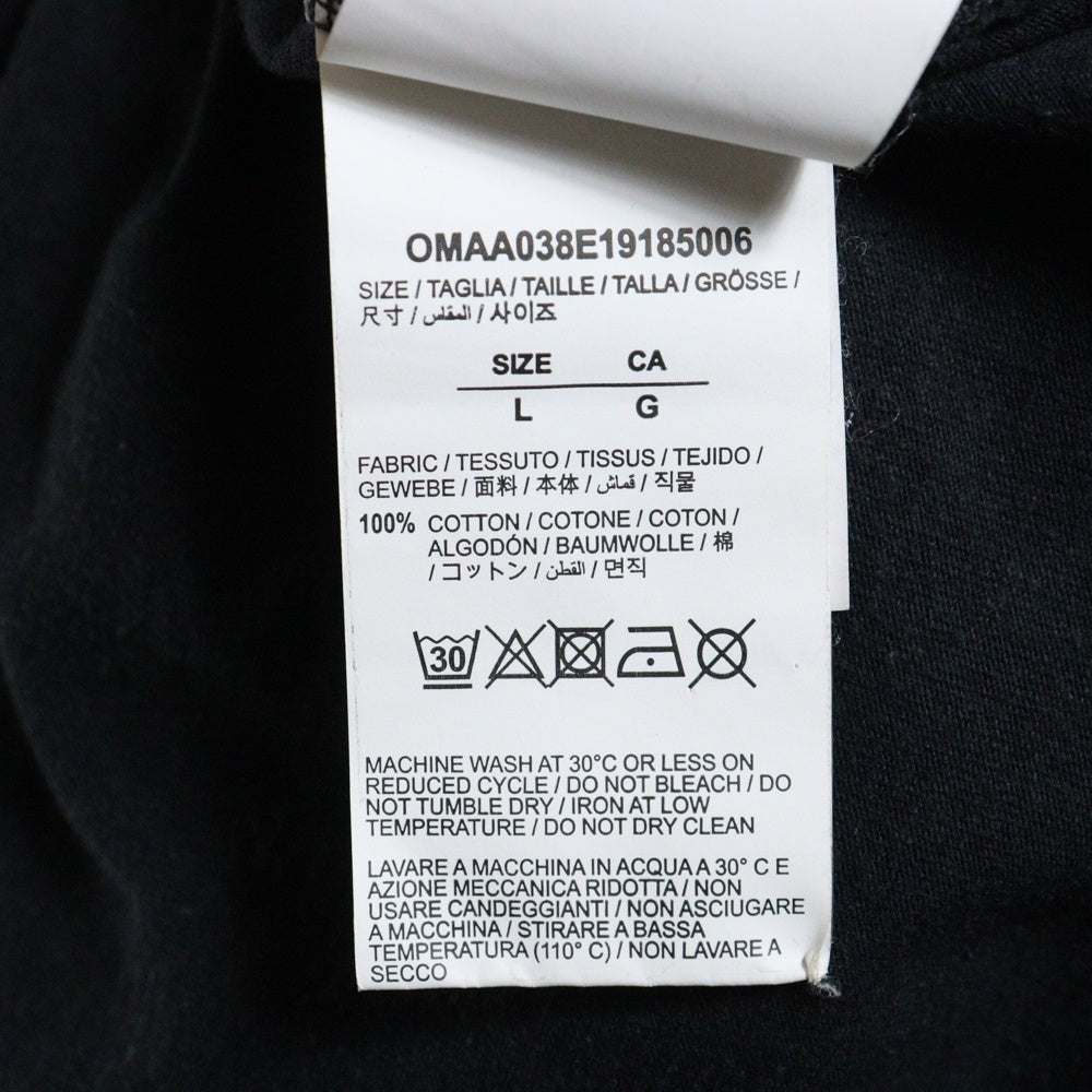 OFF-WHITE(オフホワイト) 19AW HumanT-Shirt 半袖Tシャツ ブラック OMAA038E19185006