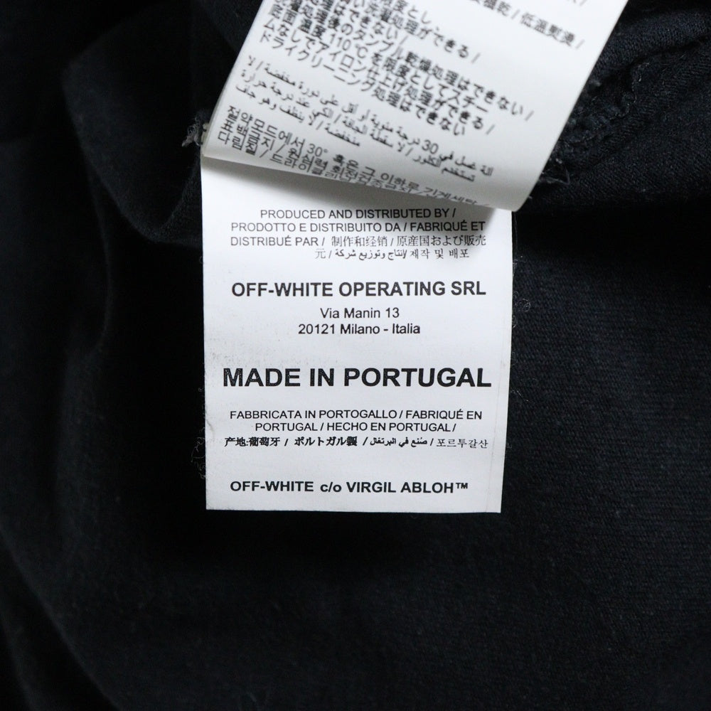 OFF-WHITE(オフホワイト) 19AW HumanT-Shirt 半袖Tシャツ ブラック OMAA038E19185006