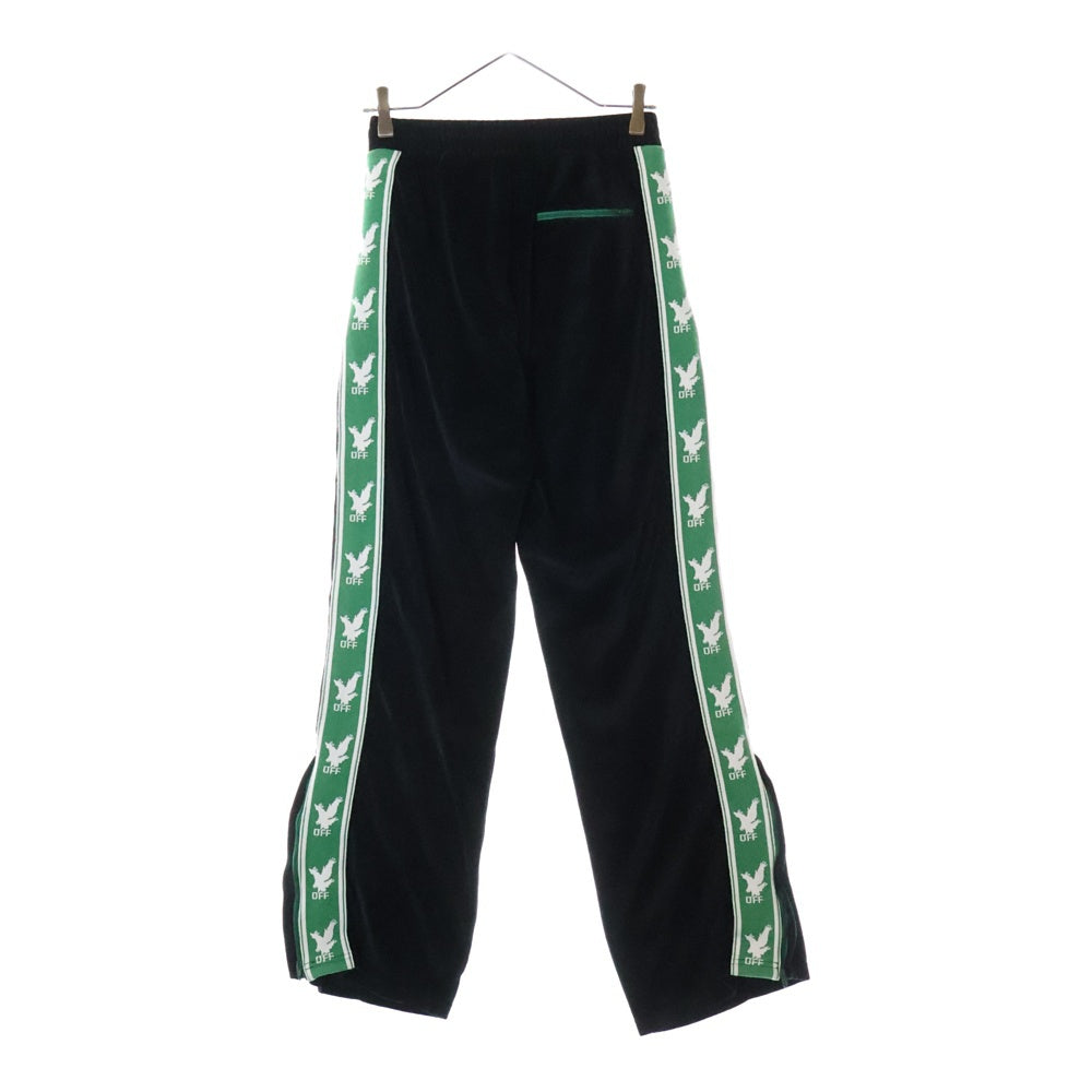 OFF-WHITE(オフホワイト) 19SS Velor Track Pants ベロア トラックパンツ ブラック OMCA086R19C12021