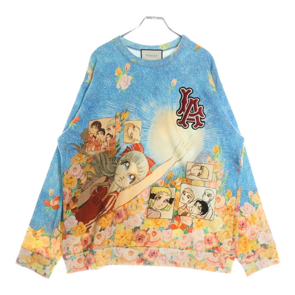 GUCCI(グッチ) ×MLB Sweatshirt 井出ちかえ ロゴ刺繍 クルーネックスウェットトレーナー マルチ 469250 X915B