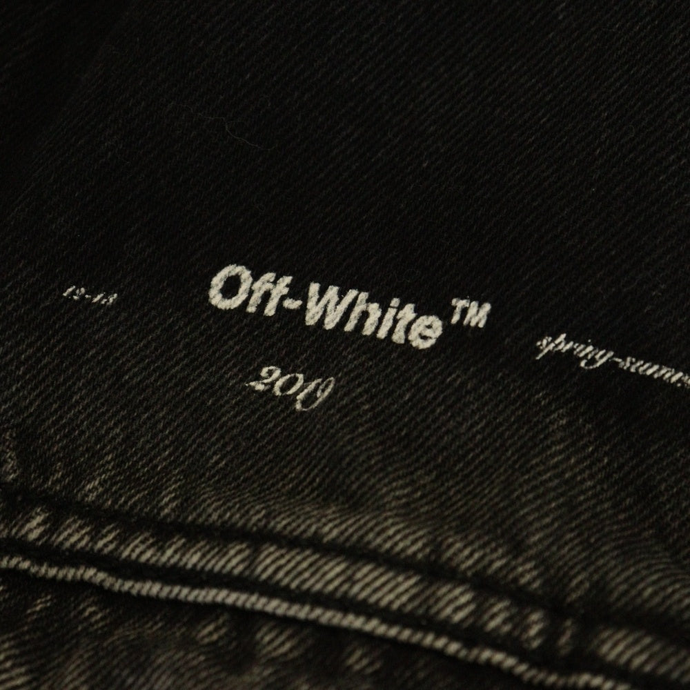 OFF-WHITE(オフホワイト) 19SS Impressionism Denim Jacket ウォッシュド加工 デニムジャケット グレー OMYE019R19812011