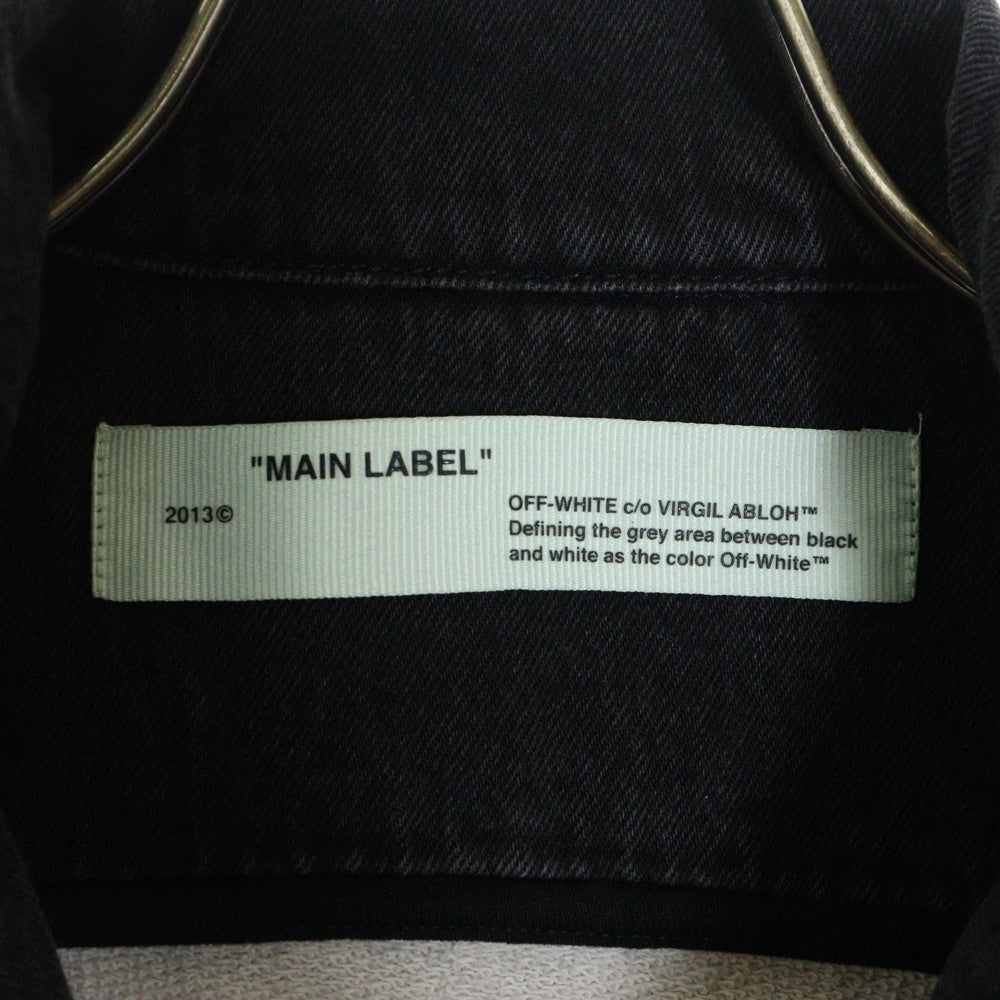 OFF-WHITE(オフホワイト) 19SS Impressionism Denim Jacket ウォッシュド加工 デニムジャケット グレー OMYE019R19812011