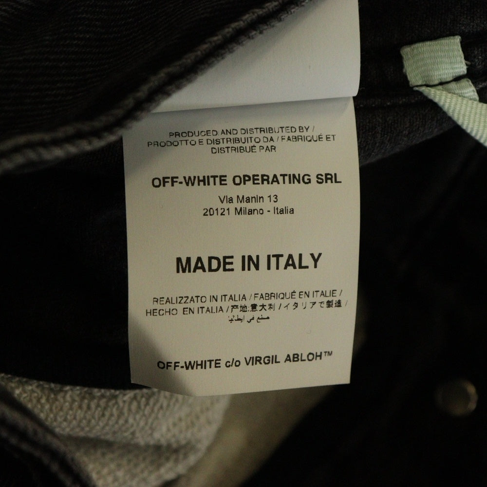 OFF-WHITE(オフホワイト) 19SS Impressionism Denim Jacket ウォッシュド加工 デニムジャケット グレー OMYE019R19812011