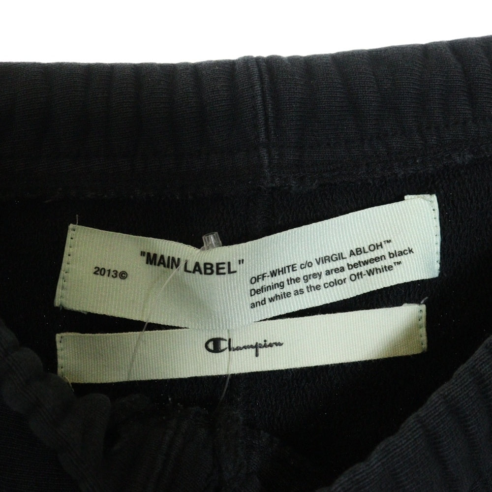 OFF-WHITE(オフホワイト) 17SS ×Champion Sweat Pants チャンピオン スウェットパンツ ブラック