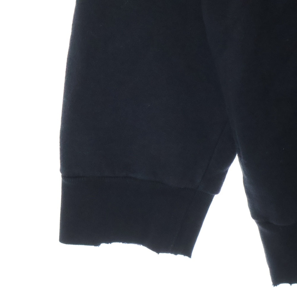 GUCCI(グッチ) 21SS ×Disney Donald Duck Hoodie ディズニー キャラクタープリント ダメージ加工 プルオーバースウェットパーカー ブラック 623244 XJDAI