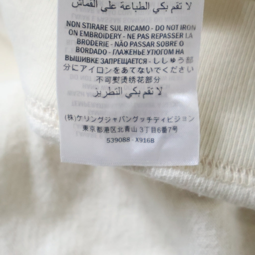 GUCCI(グッチ) Sweatshirt 井出ちかえ スパンコール装飾クルーネックスウェットトレーナー アイボリー 539088 X916B