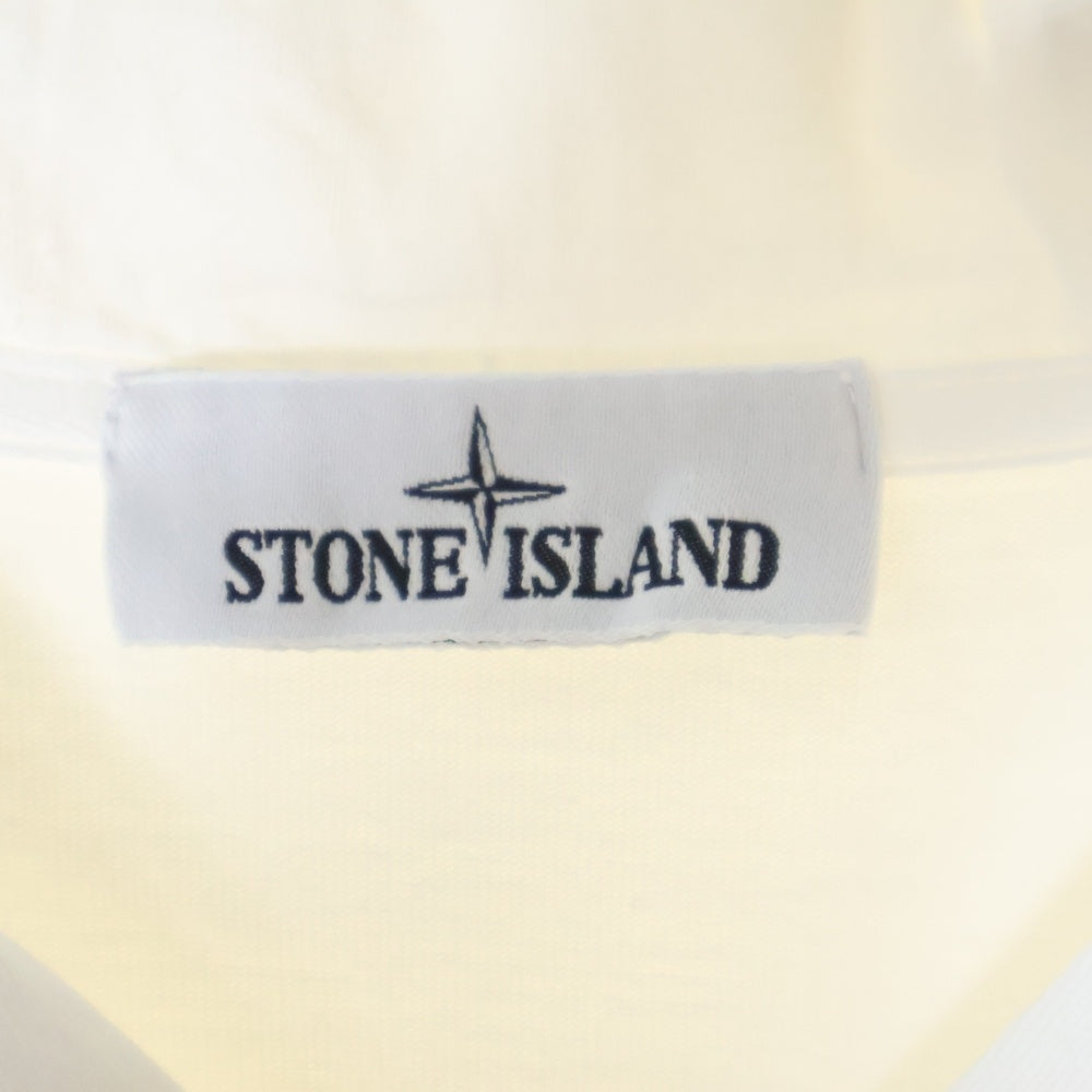 STONE ISLAND(ストーンアイランド) Zip Up Hoodie ロゴワッペン ジップアップスウェットパーカー フーディー ホワイト 761563650