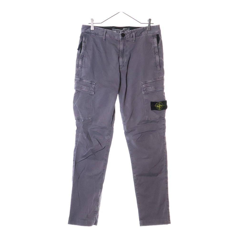 STONE ISLAND(ストーンアイランド) Cargo Pants ロゴワッペン ウォッシュド加工 カーゴパンツ グレー 701530504