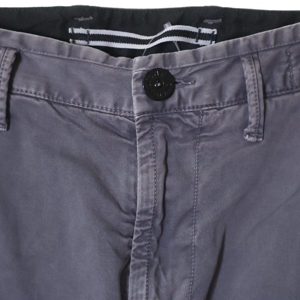 STONE ISLAND(ストーンアイランド) Cargo Pants ロゴワッペン ウォッシュド加工 カーゴパンツ グレー 701530504